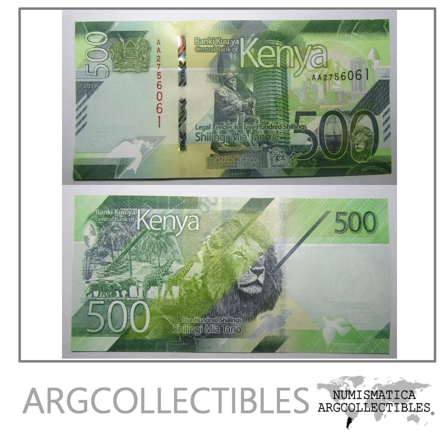 Kenia Billete Shillings Unc Argcollectibles