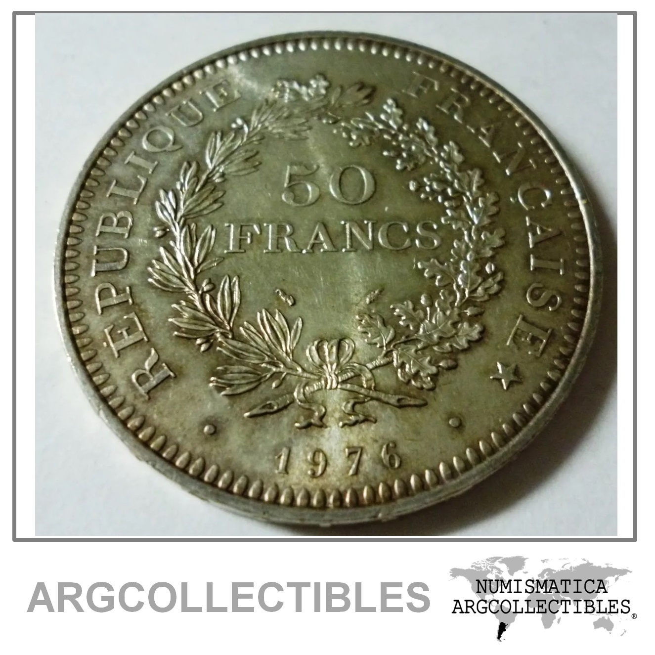 Francia Moneda De Plata 50 Francos 1976 Km 941.1 Au – Argcollectibles