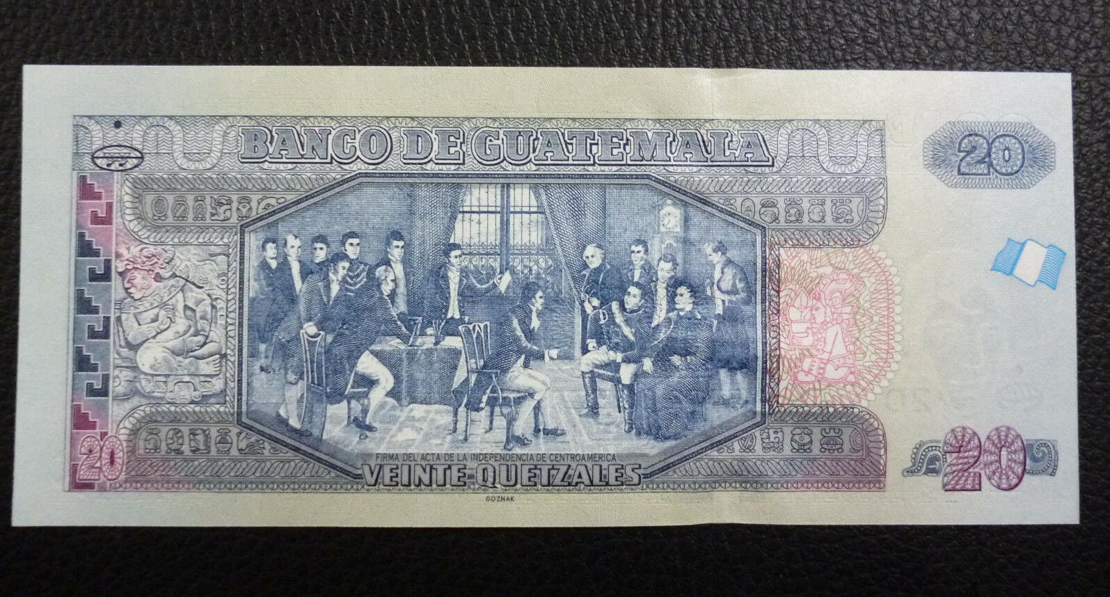 Guatemala Billete Quetzales Pick Unc Error De Impresion