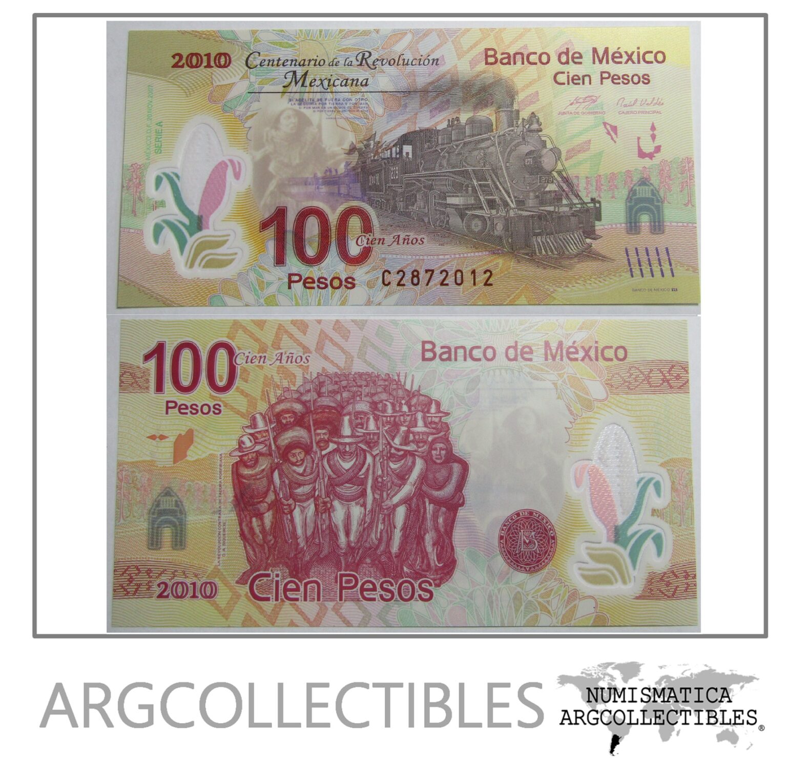 Álbumes 100 Foto Billete 100 Pesos Centenario Revolución Error Cena