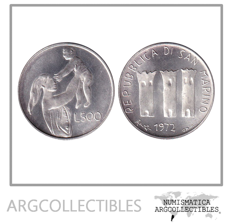 San Marino Moneda Liras Plata Km Unc Argcollectibles