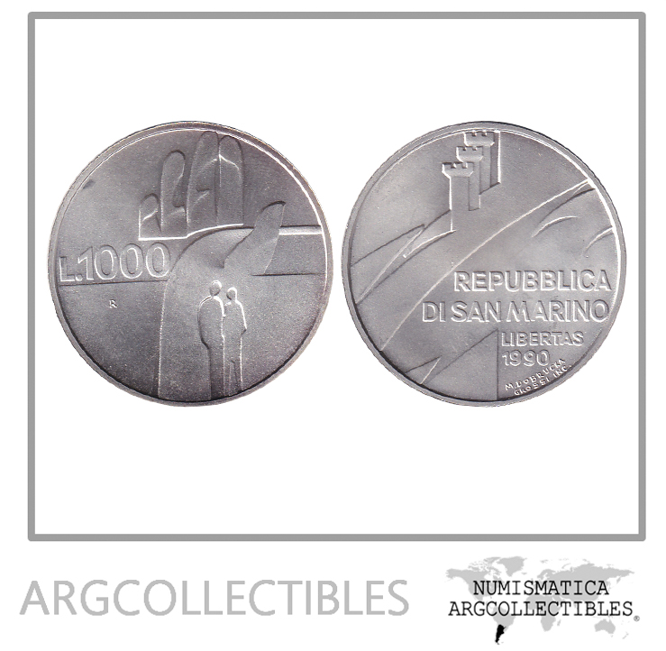 San Marino Moneda Liras Plata Km Unc Argcollectibles