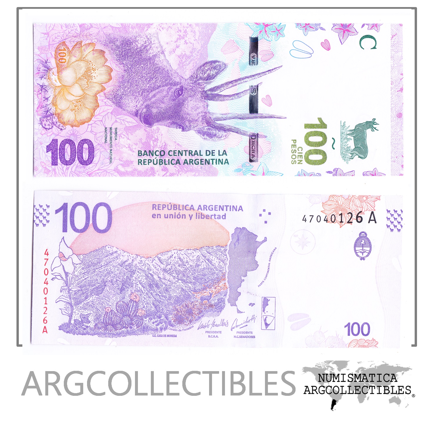 Argentina Billete 100 Pesos 2018 P-363A/BOT-5401 Serie A UNC