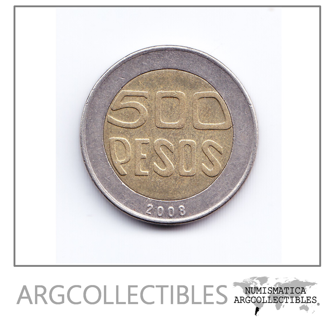 QUANTO VALE 500 PESOS DA COLÔMBIA (ano 2008) 